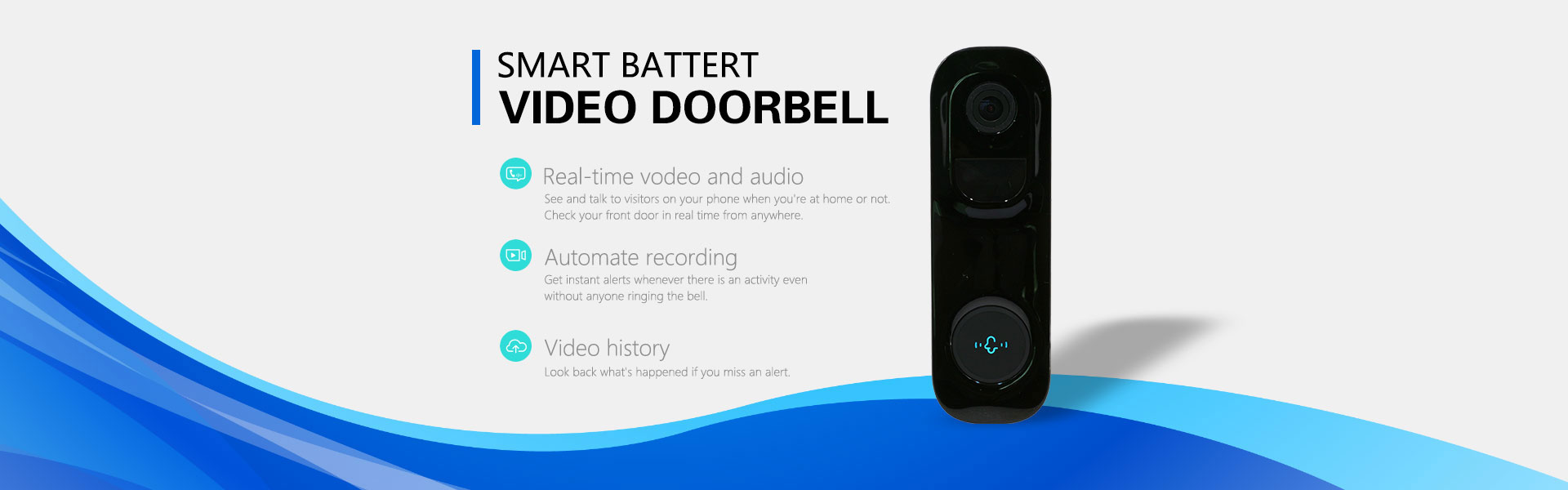 Smart battery video doorbell - DB1